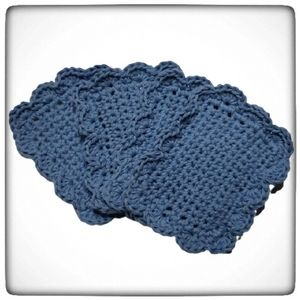 Fancy Handmade Reusable Cotton Sponges-Set of 4